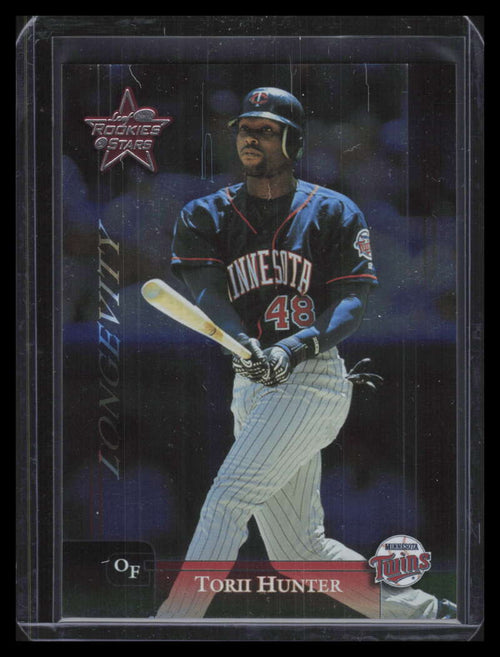 2002 Leaf Rookies &amp; Stars Longevity 50 Torii Hunter 3/100