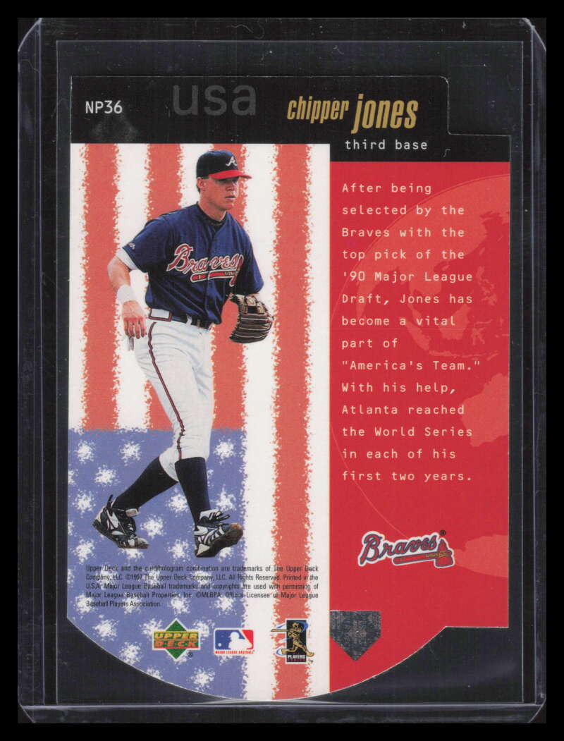 SOLD 133758 1998 Upper Deck National Pride np36 Chipper Jones