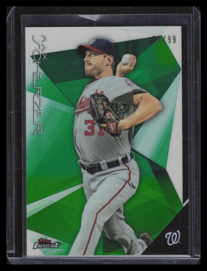 2015 Finest Green Refractor 73 Max Scherzer 83/99