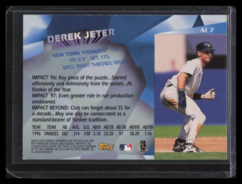 1997 Topps Awesome Impact ai7 Derek Jeter 128717