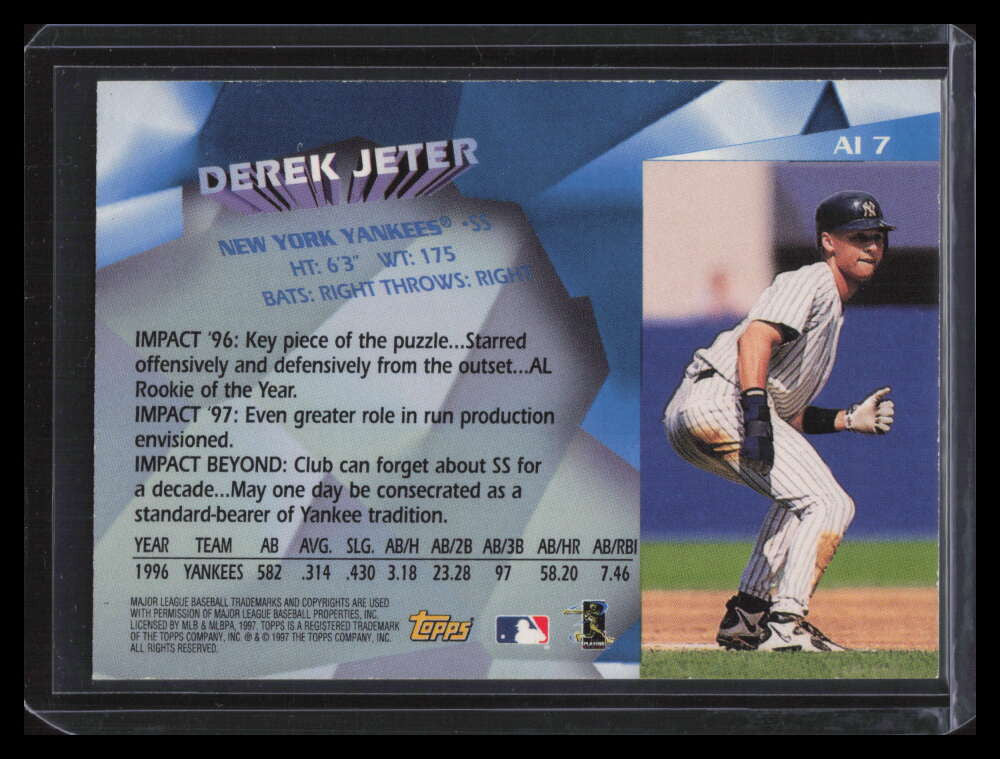 1997 Topps Awesome Impact ai7 Derek Jeter 128718