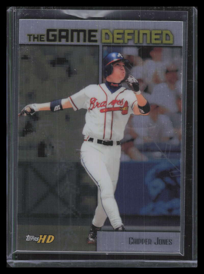 SOLD 133796 2001 Topps HD Game Defined Aluminum gd7 Chipper Jones