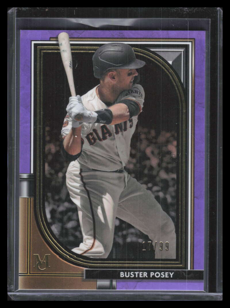2021 Topps Museum Collection Amethyst 51 Buster Posey 17/99