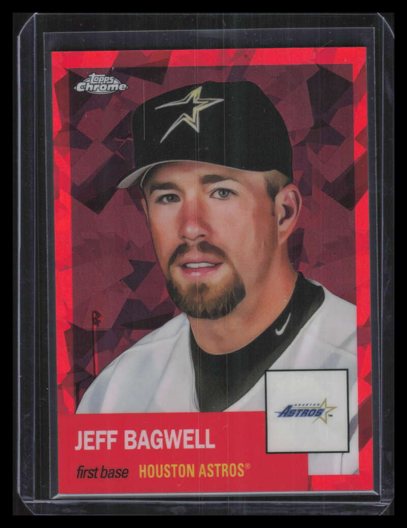 2022 Topps Chrome Platinum Red Atomic Refractor 249 Jeff Bagwell 33/100