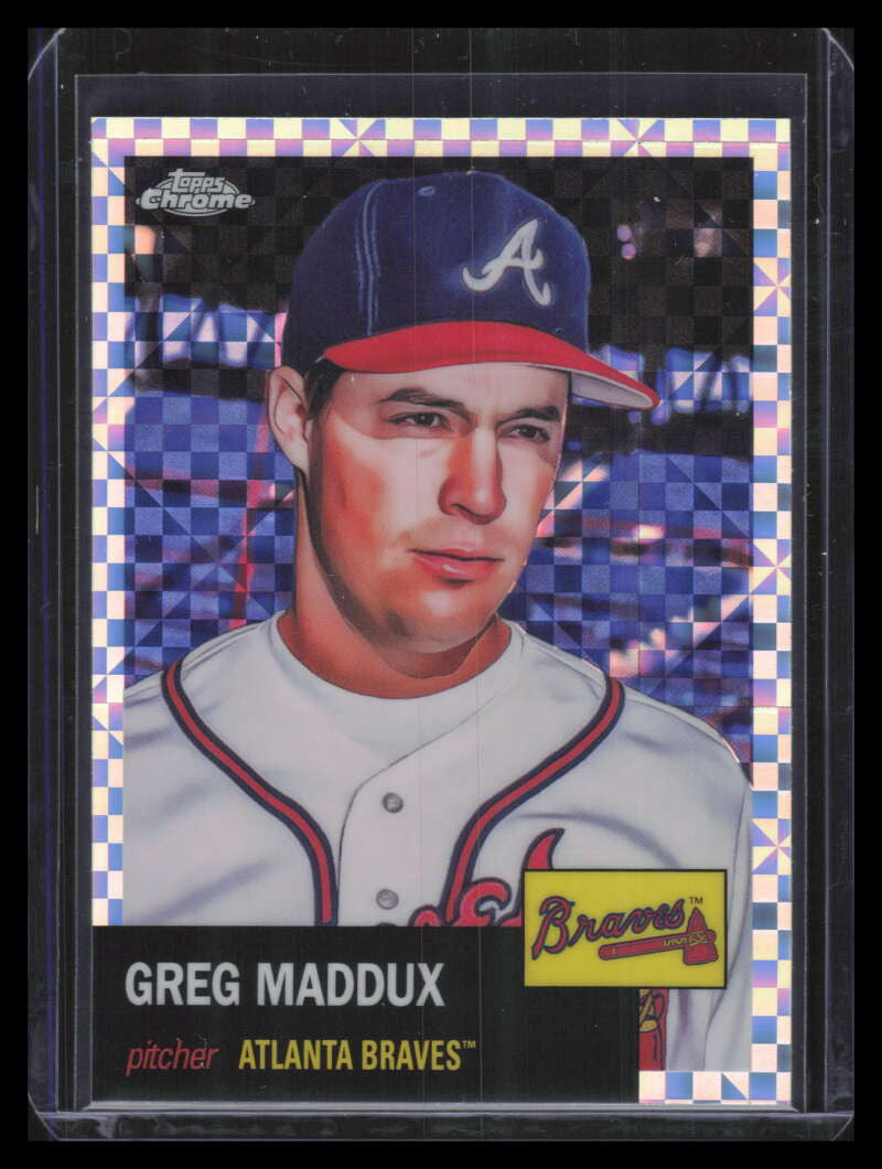 2022 Topps Chrome Platinum Anniversary X-Fractor 64 Greg Maddux