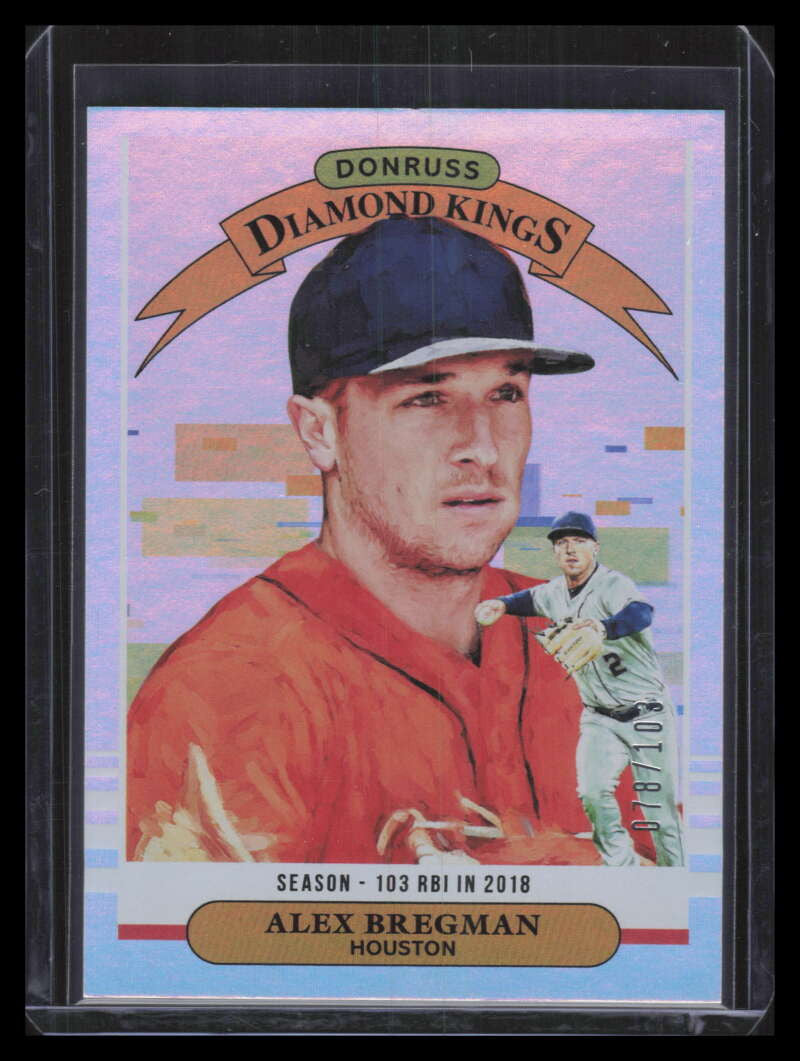 2019 Donruss Season Stat Line 11 Alex Bregman DK 78/103 Diamond Kings