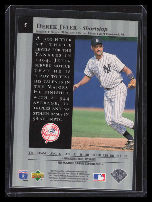 1995 Upper Deck Special Edition 5 Derek Jeter