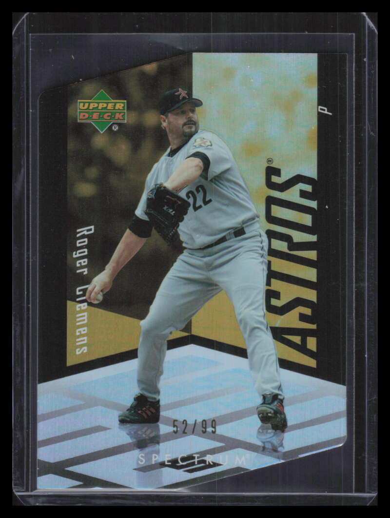 2007 Upper Deck Spectrum Die Cut Gold 70 Roger Clemens 52/99
