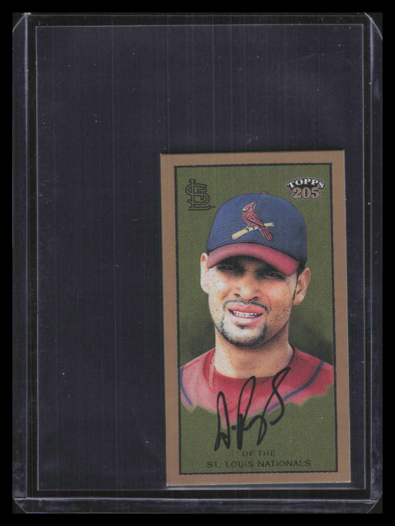 2003 Topps 205 Drum 3a Albert Pujols Clear Logo