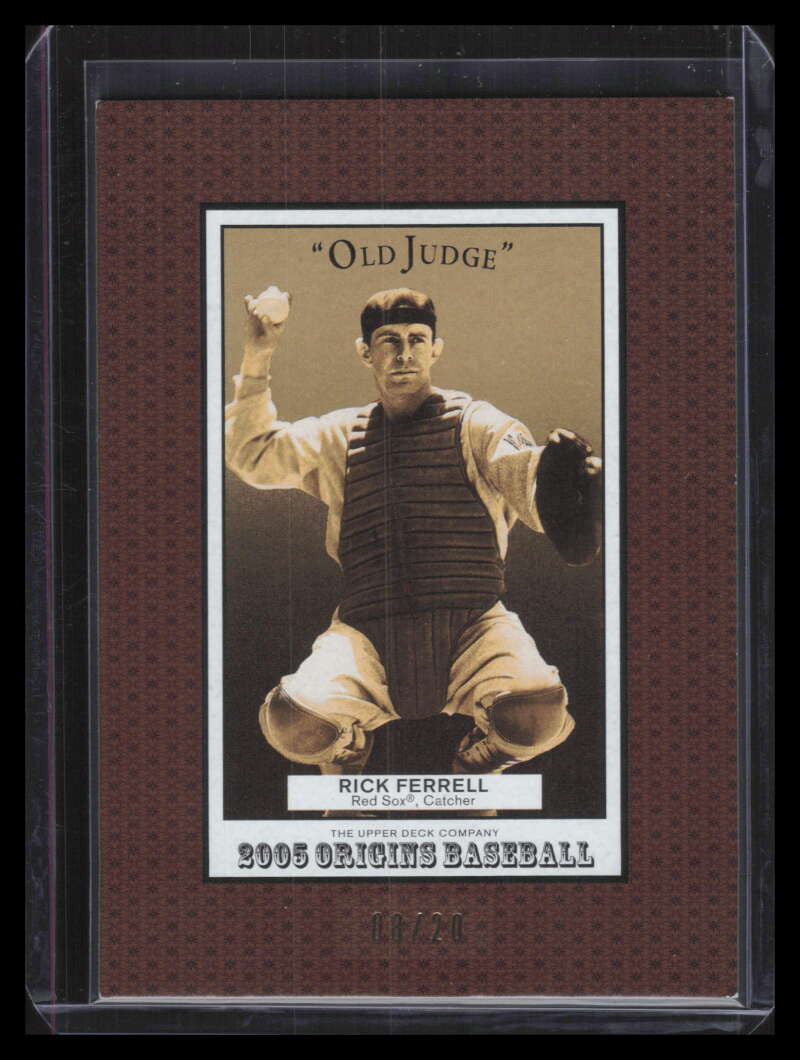 2005 Origins Old Judge Gold 108 Rick Ferrell RET 8/20 RETIRED
