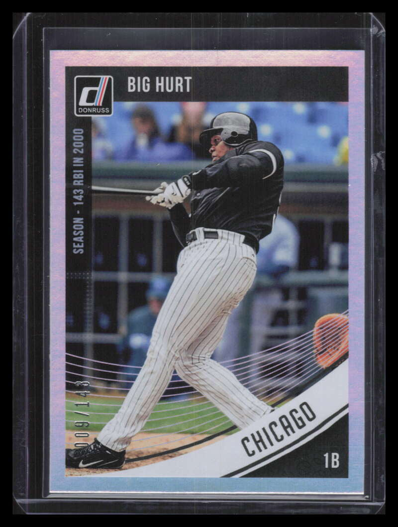 2018 Donruss Season Stat Line Variations 87 Frank Thomas 9/143