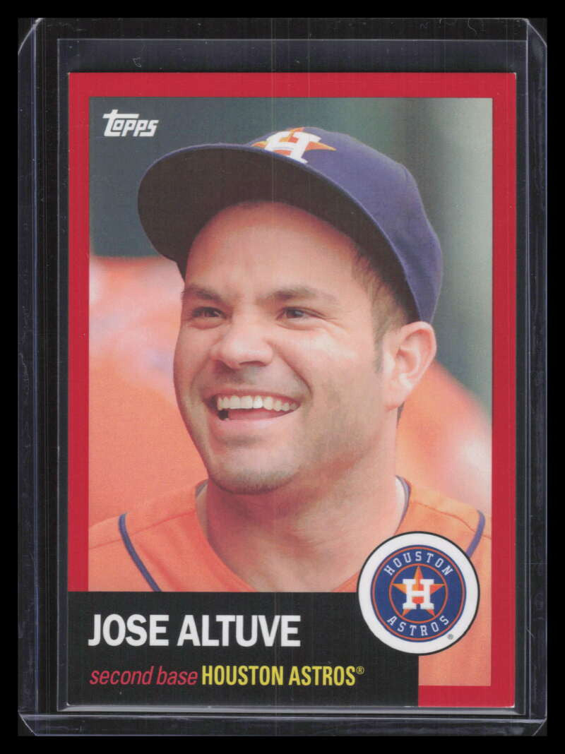 2016 Topps Archives Red 80 Jose Altuve 26/50