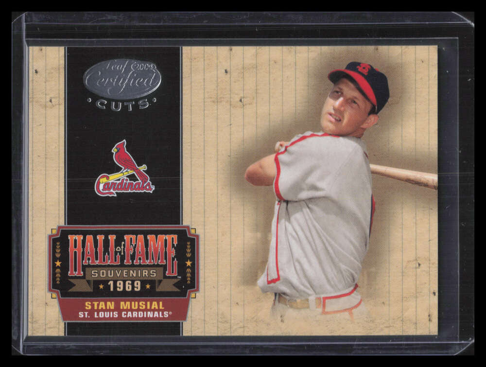 2004 Leaf Certified Cuts Hall of Fame Souvenirs 2 Stan Musial 61/93