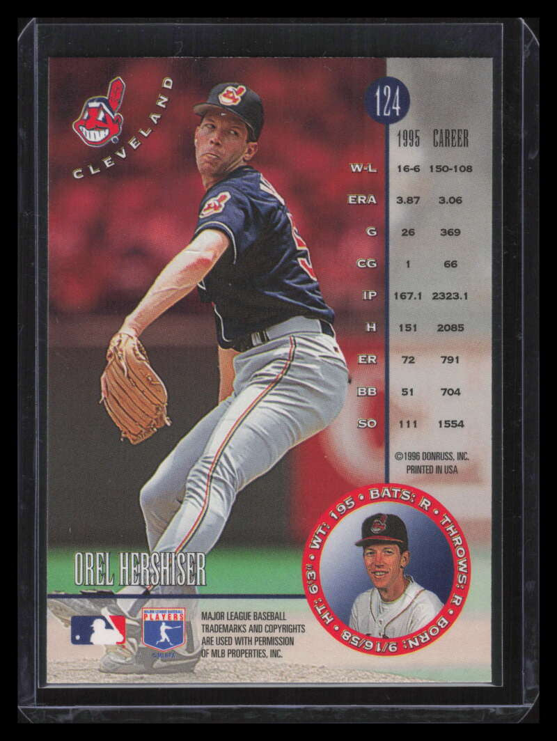 1996 Leaf Silver Press Proofs 124 Orel Hershiser /1000
