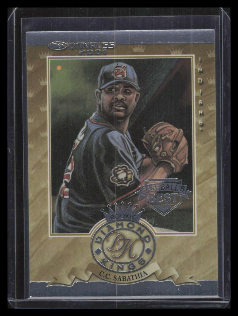 2001 Donruss Baseball's Best Silver Rookies Diamond Kings C. C. Sabathia 30/499