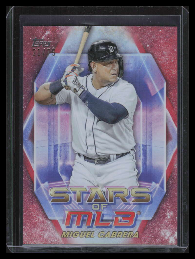2023 Topps Stars of the MLB Red smlb44 Miguel Cabrera 21/75