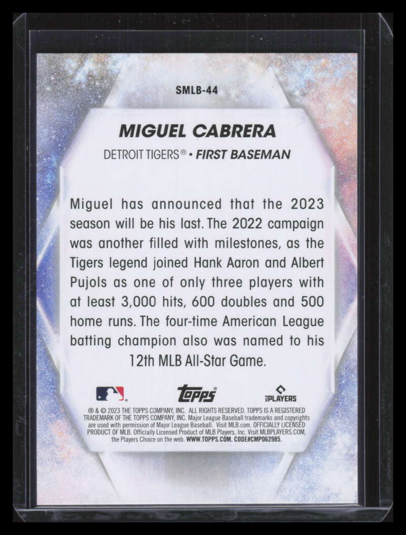 2023 Topps Stars of the MLB Red smlb44 Miguel Cabrera 21/75