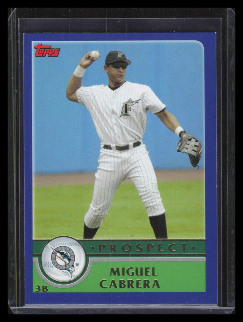 2003 Topps Traded t126 Miguel Cabrera PROS Prospect