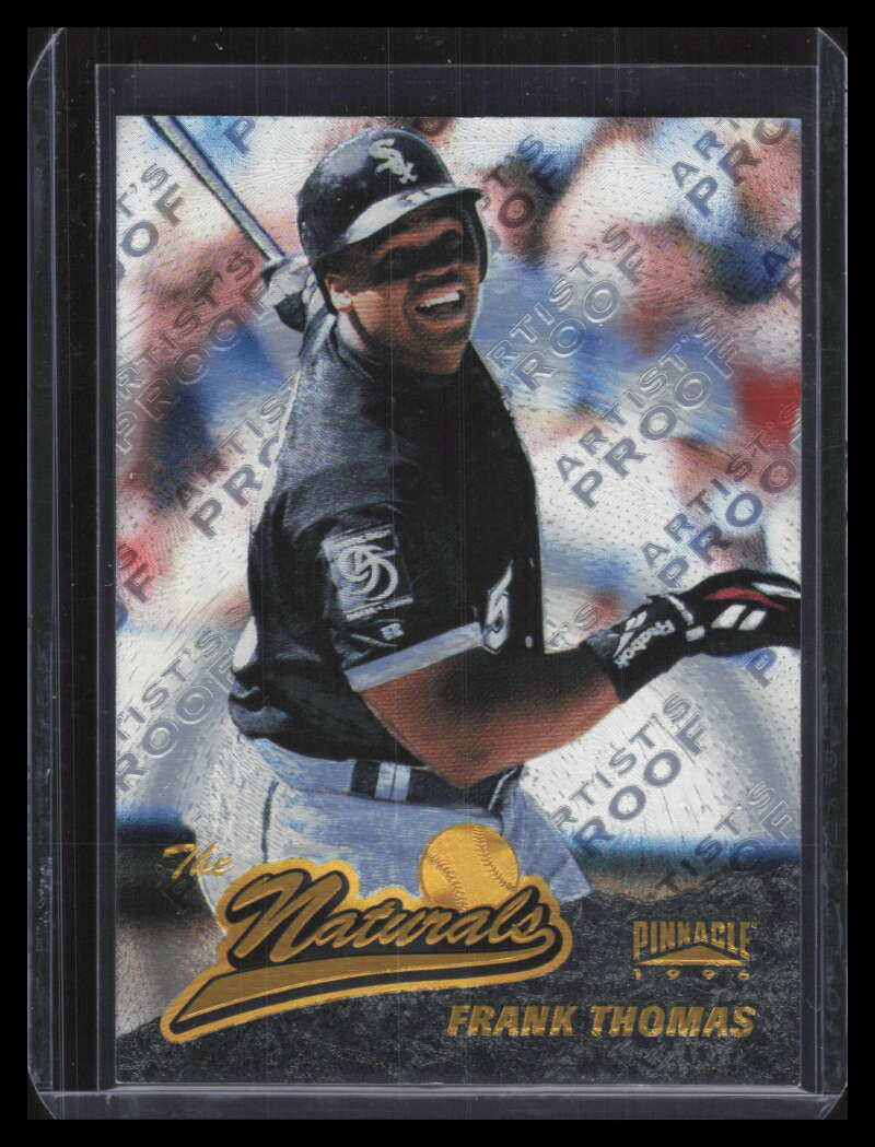 SOLD 134094 1996 Pinnacle Starburst Artist's Proofs 62 Frank Thomas NAT The Naturals