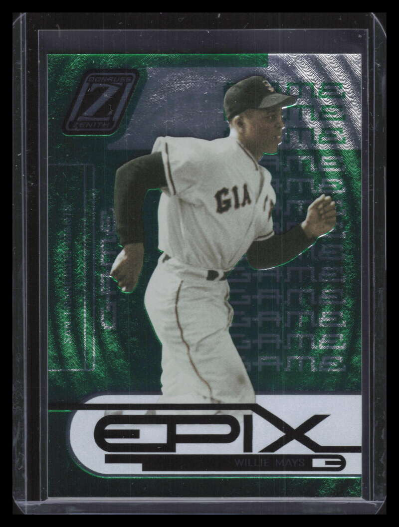 2005 Zenith Epix Emerald Game 25 Willie Mays 66/100