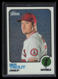 2022 Topps Heritage Chrome 100 Mike Trout 910/999
