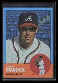 2022 Topps Archives Blue Foil 86 Greg Maddux 16/25
