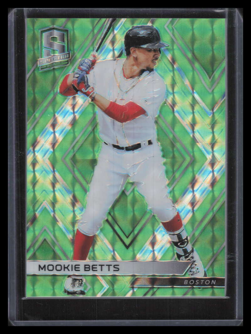 2018 Panini Spectra Green Mosaic 62 Mookie Betts 22/25