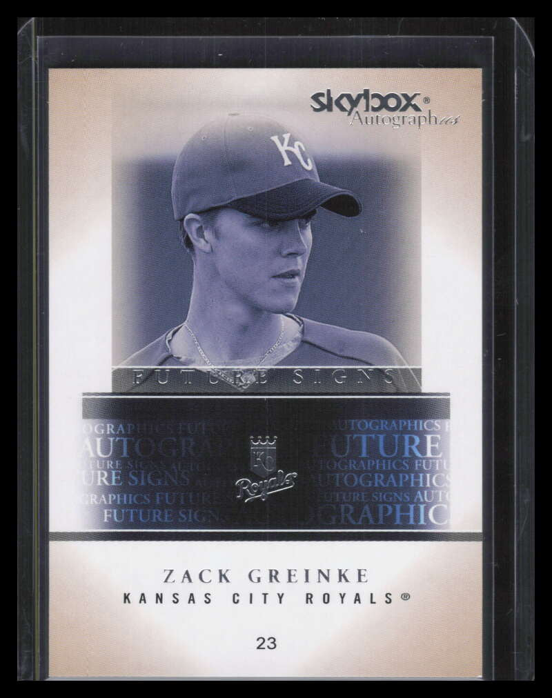 2005 SkyBox Autographics Future Signs 20 Zack Greinke