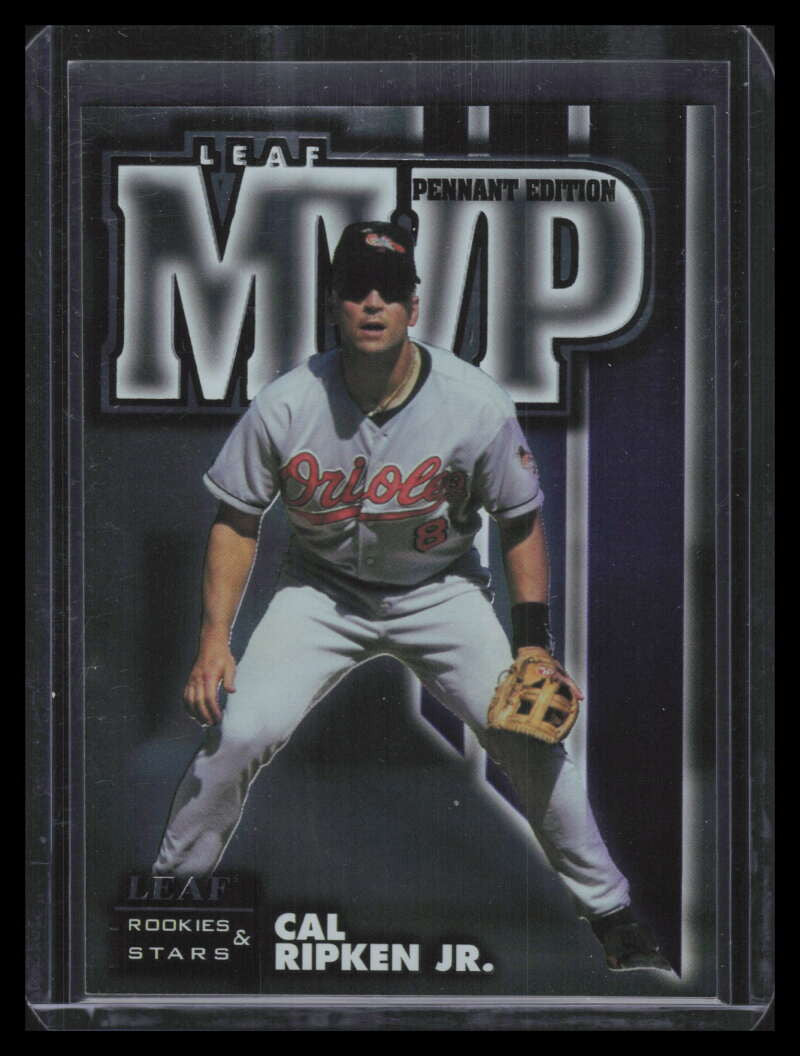 1998 Leaf Rookies and Stars Leaf MVP's Pennant Edition 3 Cal Ripken Jr. 170/500