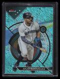 SOLD 134195 2023 Finest Aqua Shimmer Refractor 91 Julio Rodriguez 68/175