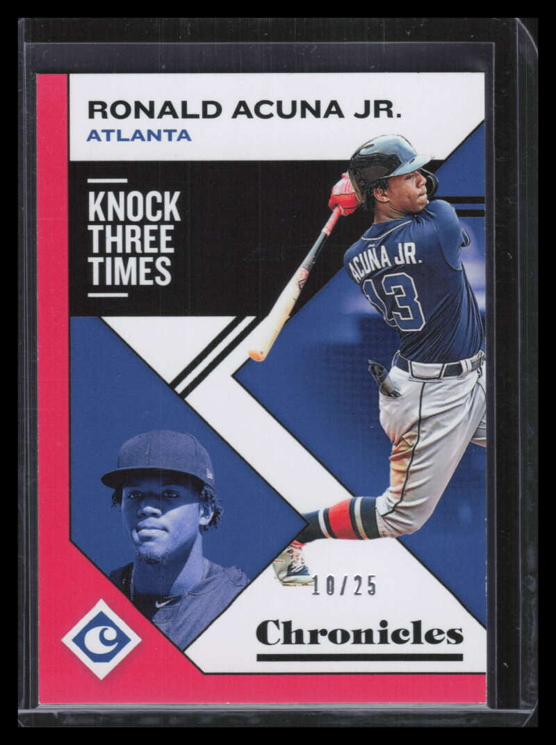 2019 Panini Chronicles Pink 24 Ronald Acuna Jr. 10/25