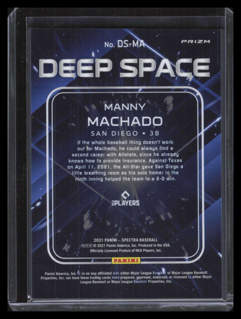 2021 Panini Spectra Deep Space 18 Manny Machado