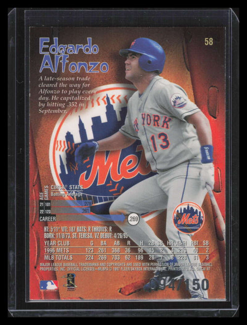 1997 Circa Rave 58 Edgardo Alfonzo 94/150