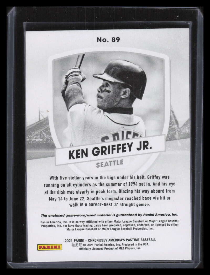 2021 Panini America's Pastime Gold 89 Ken Griffey Jr. 6/25