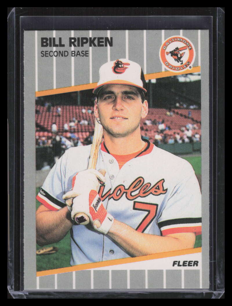 1989 Fleer 616a Bill Ripken ERR Rick Face Written on knob of bat F*CK 130277