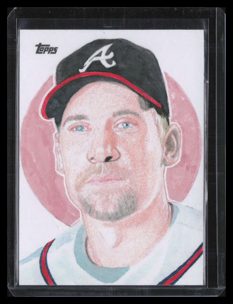 SOLD 134301 2022 Topps Sketch Card John Smoltz Auto Roy Cover Auto 1/1