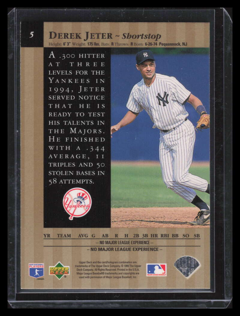 1995 Upper Deck Special Edition Gold 5 Derek Jeter