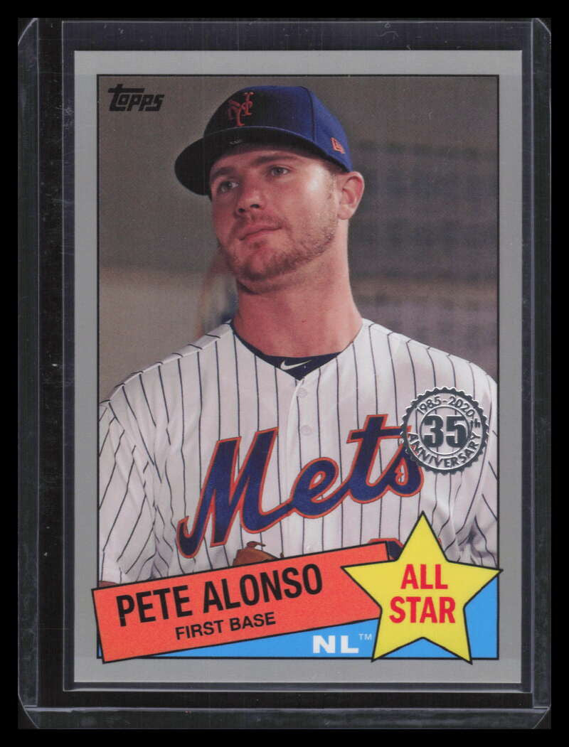 2020 Topps '85 Topps All-Stars Platinum 85as44 Pete Alonso 1/1