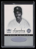 2000 Upper Deck Yankees Legends Legendary Pinstripes DWLP Dave Winfield Jersey