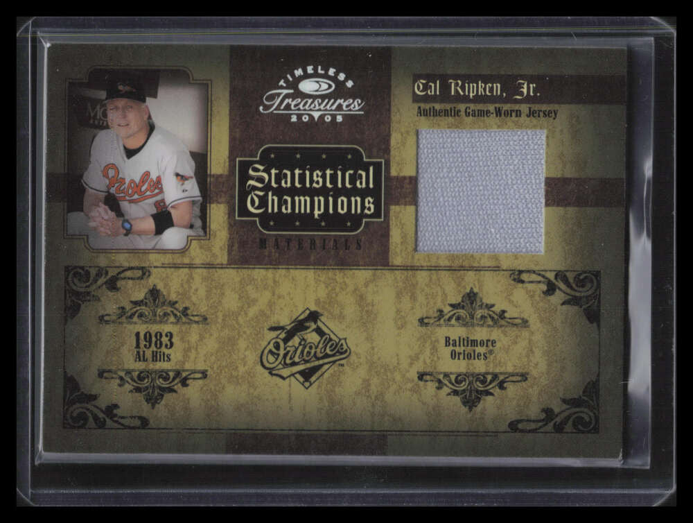 2005 Timeless Treasures Statistical Champions Year Cal Ripken Jr. Jersey 20/100