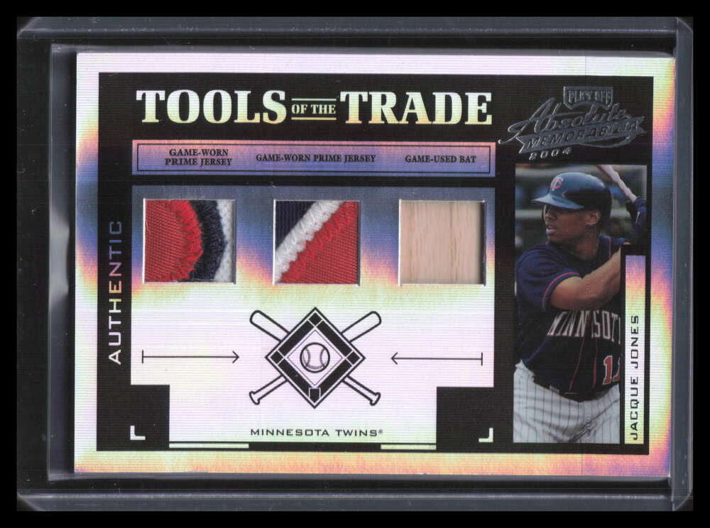 2004 Absolute Tools of the Trade Material Trio PS Jacque Jones Triple Patch 1/10