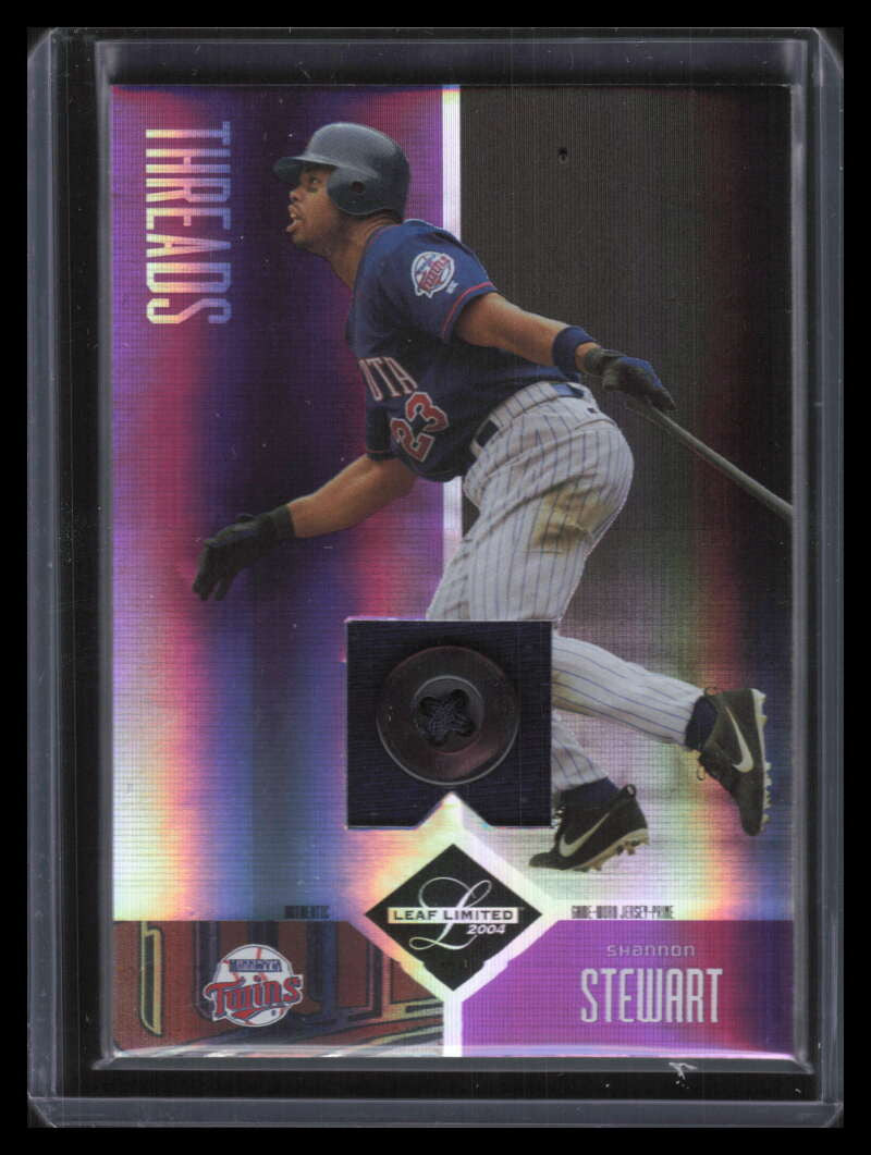 2004 Leaf Limited Threads Button 145 Shannon Stewart Button Patch 5/6