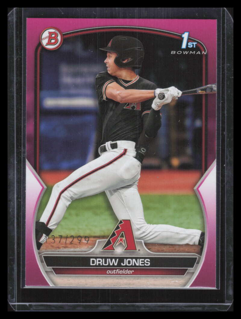 2023 Bowman Prospects Fuchsia bp25 Druw Jones Rookie 137/299