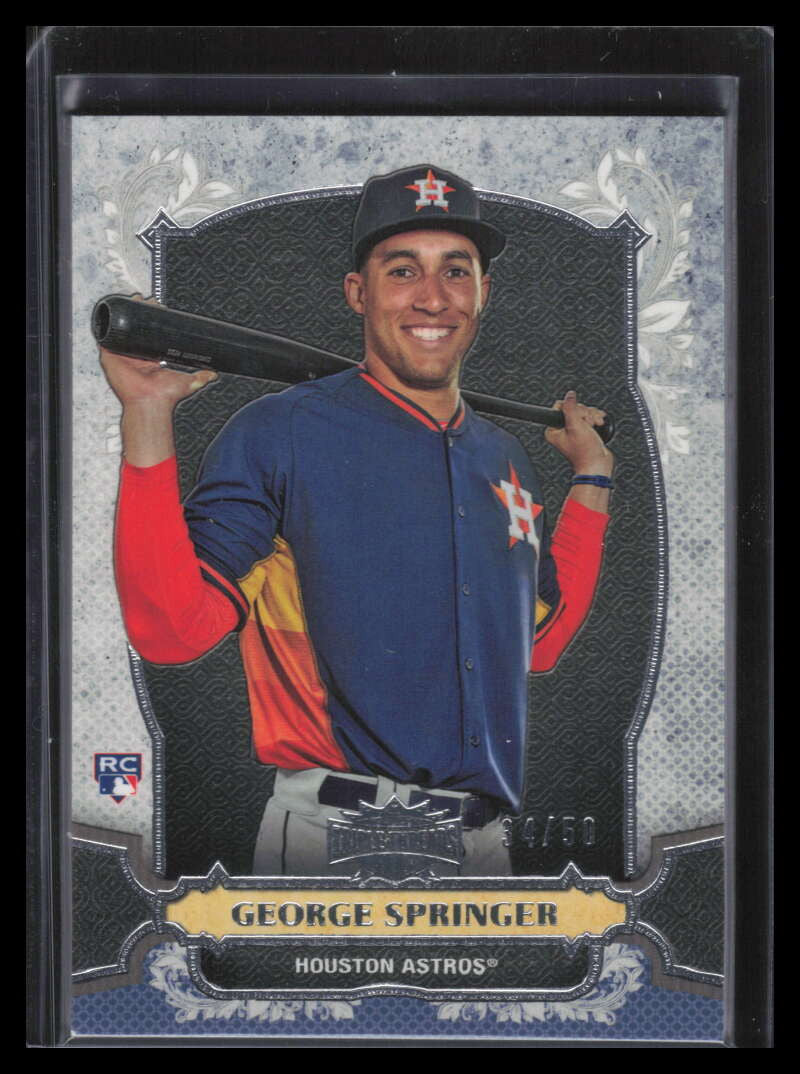 2014 Topps Triple Threads Onyx 86 George Springer Rookie 34/50