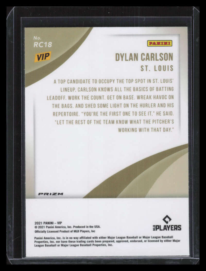DELETE 134512 2022 Panini National Convention VIP Rookies Dalmation rc18 Dylan Carlson Rookie