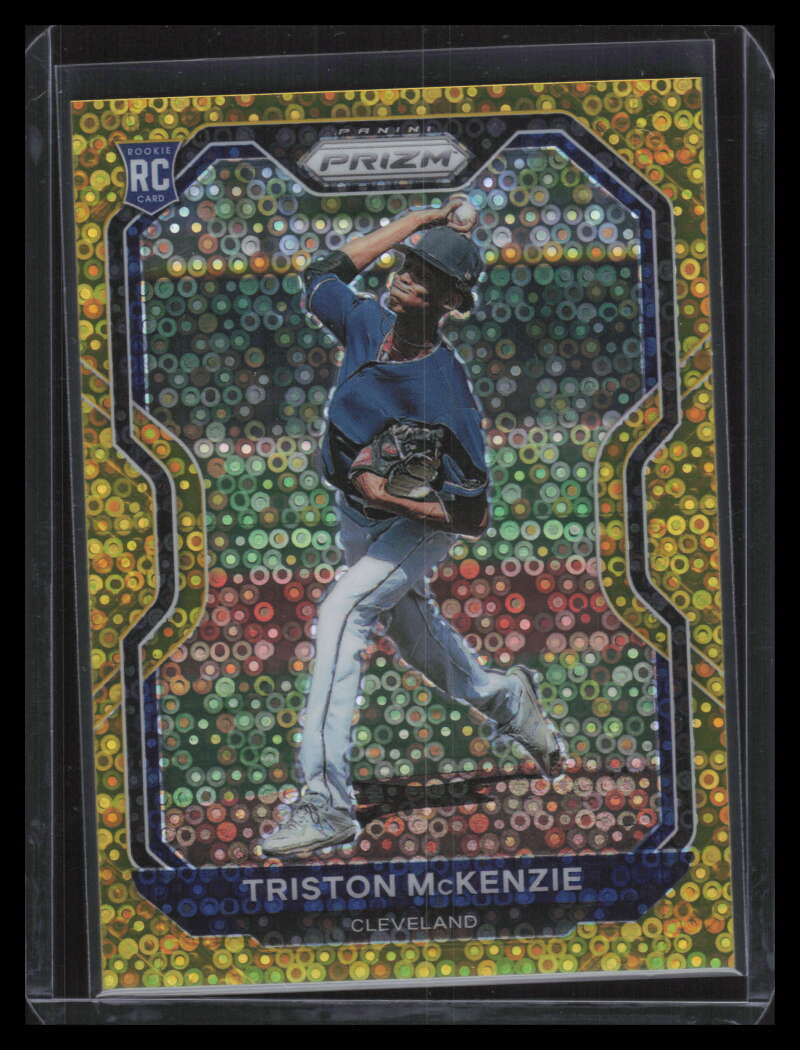 DELETE 134515 2021 Panini Prizm Prizms Gold Donut Circles 25 Triston McKenzie Rookie 5/10