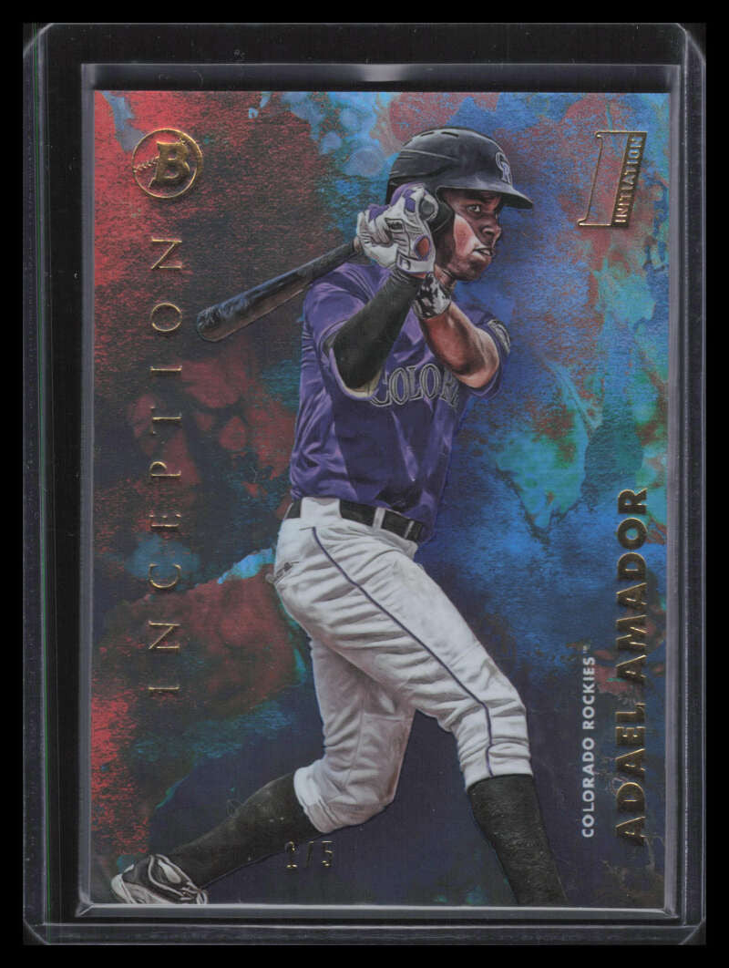 2021 Bowman Inception Red 31 Adael Amador Rookie 1/5