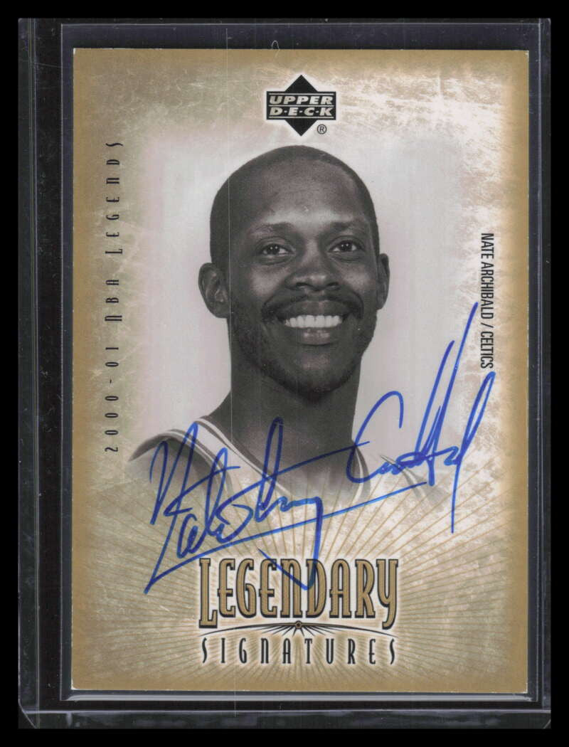2001-02 Upper Deck Legends Legendary Signatures NA Nate Archibald Auto