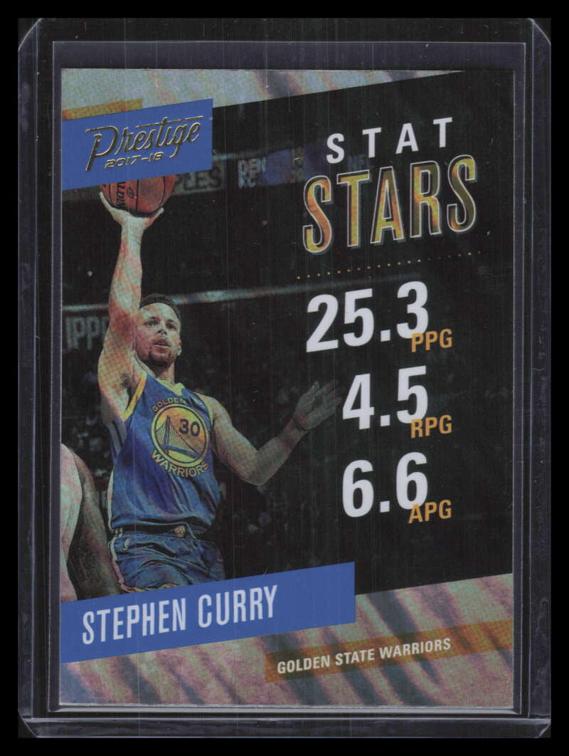 2017-18 Prestige Stat Stars Mist 9 Stephen Curry