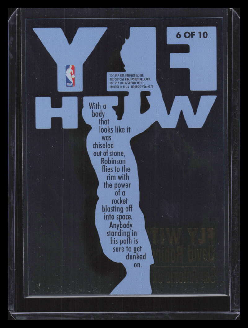 1996-97 Hoops Fly With 6 David Robinson